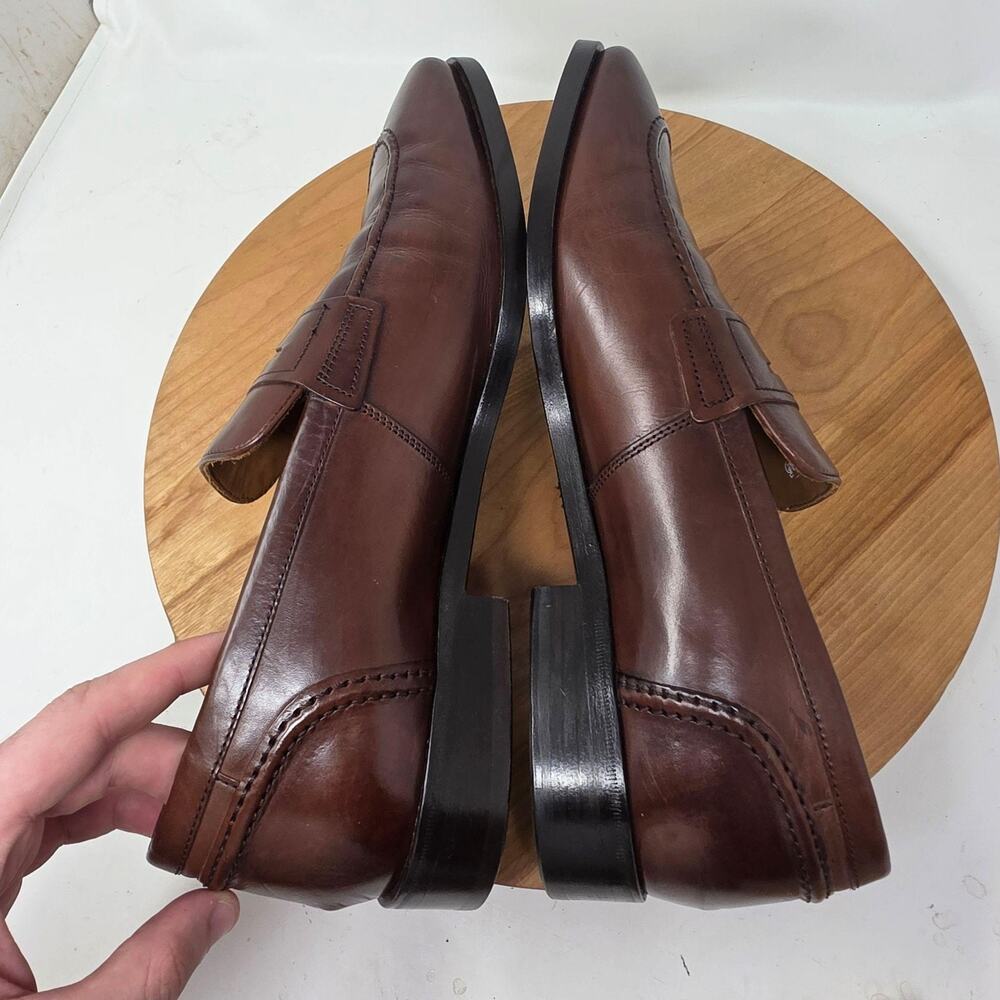 Allen Edmonds Shoe Men 11 D Siena Penny Loafers Brown Leather Slip On Dress Work - Picture 5 of 9